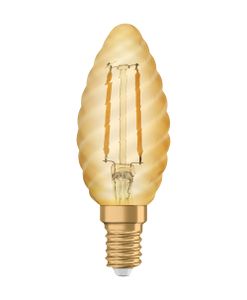Osram LED žárovka kroucená vintage 1906 1,5W = 12W E14 zlatá rozptýlená 120lm extra teplá bílá 2400K