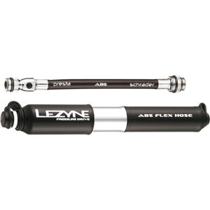 Lezyne Fahrrad Minipumpe 17cm CNC Pressure Drive Aluminium Schwarz 120psi/8,3Bar