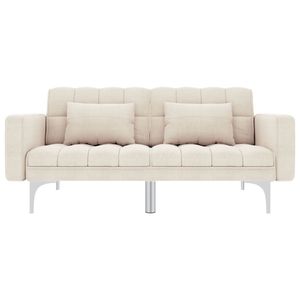 vidaXL Schlafsofa Stoff : Farbe - Creme