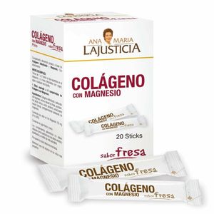 Ana Maria Lajusticia Collagen With Magnesium 20 Sticks  Strawberry