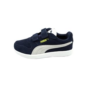 Puma Icra Trainer SD V Inf Low Top Kinder Schuhe Sneaker Babyschuhe, Größe:EUR 27 / UK 9 / 16.5 cm, Farbe:Blau (Peacoat)