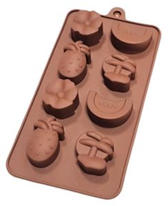 GKA Eiswürfelformen Pralinenformen aus Silikon verschiedene Früchte Formen BPA frei Pralinenform Schokoladenform Eiswürfelform Silikonform