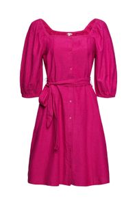 Esprit Kleid mit Knopfleiste, pink fuchsia