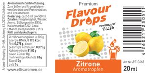 Zitrone - Ellis Flavour Drops