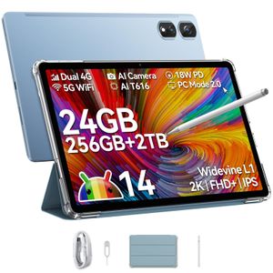Blackview Tab 16 Pro Android 14 AI Tablet, 16GBRAM+256GBROM (1TB TF) Gaming Tablet 11 Zoll, 1920 x 1200 FHD, Octa-Core, 8MP+13MP, 7700mAh/4G LTE/5G