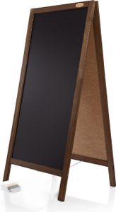 Kundenstopper Aufsteller P 120 cm dunkelbraun Holz Modern Kundenstopper Aufsteller P 120 cm dunkelbraun Holz Modern
