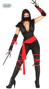 Ninja Kämpferin Damen Kostüm, Größe:XS/S
