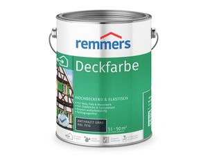 Remmers Deckfarbe anthrazitgrau (RAL 7016) 5 l, Holzlack