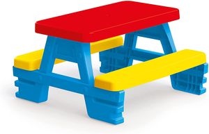 Dolu Kinder Tisch Picknicktisch Sitzgruppe Bank Sitzgarnitur Spieltisch Gartenmöbel