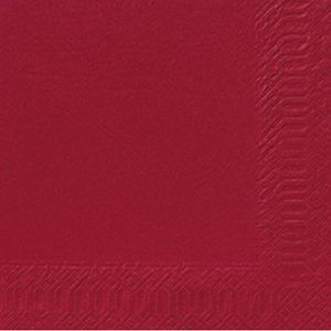 Duni serwetki 3-warstwowe Tissue Uni bordeaux 33x33 cm 50 szt