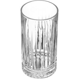 Pasabahce 520015 Dlouhá sklenice na nápoje v retro designu a křišťálovém vzhledu, na koktejly, džusy, vodu, nápoje, těžký highball, 445 ml, 4 ks