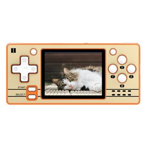 Powkiddy Q20mini Spielekonsole, Handheld-Spielekonsole, 2,4-Zoll-Bildschirm, 320*240 Auflösung, Orange