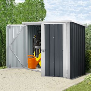 HOME DELUXE - Geräteschuppen BOHIO - Größe: XXS - Maße 147 x 86 x 134 cm, Raumfläche 1 m², inkl. Fundament I Gerätehaus Gartenschuppen Gartenschrank