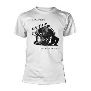 Madness Unisex T-shirt: One Step Beyond, Large, White