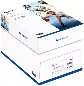 inapa Drucker-/ Kopierpapier tecno Star: 80 g/m², A4, 2.500 Blatt (5x500), weiß – Allround-Papier inapa Drucker-/ Kopierpapier tecno Star: 80 g/m², A4, 2.500 Blatt (5x500), weiß – Allround-Papier