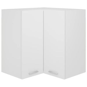 HOMMIE - EckKüchen-Hängeschrank Weiß 57x57x60 cm - Küchenschrank Moderne-desgin