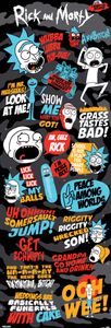Rick and Morty Langbahnposter Quotes 3 53 x 158 cm