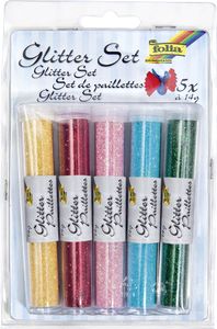 folia Glitter-Mix "Rainbow" 5 Tuben à 14 g