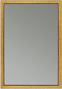 CLAMARO 'Oskar' Antik Wandspiegel Rahmen | Gold Antik Braun | Shabby Chic Vintage Barock Spiegel mit Holzrahmen | Barockspiegel inkl. Metall Aufhänger und Montagematerial, Größe:65x145