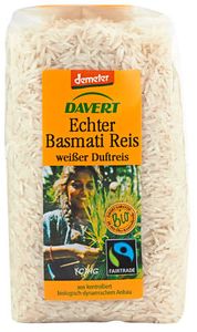 Davert - Echter Basmati Reis, weiß FAIRTRADE - 500g