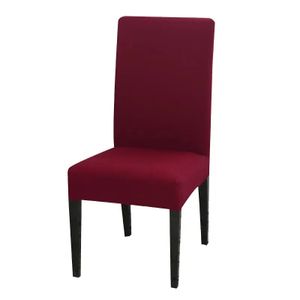 balenie 4 elastických poťahov na stoličky, snímateľný poťah na stoličky, výška od 45 do 60 cm, šírka/hĺbka od 40 do 50 cm - CHAIRGLAM Bordeaux
