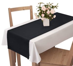 Tischläufer, Maße: 40x120 cm, Farbe: Schwarz