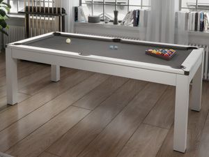 Multifunktionstisch - Billard & Tischtennis - 182 x 102 x 80 cm - Weiß - HENK