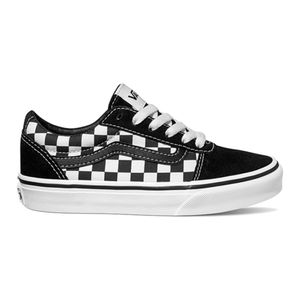 Vans Ward Old Skool Kinder-Schachbrett-Schuhe zum Schnüren in Schwarz-Weiss (30; Schwarz-Weiss)