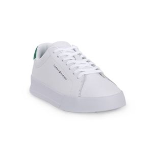 Tommy Hilfiger Herren Low Sneaker COURT Weiß Glattleder Größe: 43