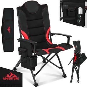 ONBEST Campingstuhl | faltbar | 150 kg | inklusive Tragetasche | Rückentasche | Stahlgestell | Wasserabweisend