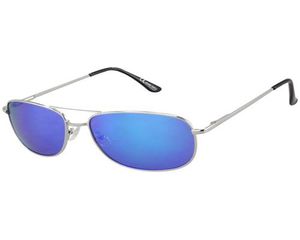Herren Sport Metall Sonnenbrille Rechteckig Modern Designer Brille 2071 farbe BLAU
