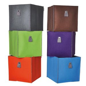Atlanta - Filzbox, Aufbewahrungsbox, Regaleinsatz 34x34x34cm, faltbar, in verschiedenen Farben