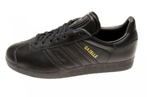Adidas Originals Sneaker Gazelle Black / Black / Gold, Größe:38 2/3