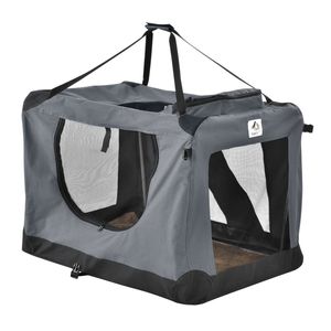 Přepravní box Lassie 26933, skládací a přenosný, s dekou, taškou a držadly, oxfordská látka, L, 50 x 70 x 52 cm
