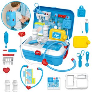 17PCS Arztkoffer Kinder Rollenspiel Spielzeug Medizinisches Doktor Geschenke Kinderspielzeug für Mädchen Junge ab 3 Jahre
