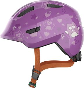 ABUS Kinderhelm Smiley 3.0 - Fahrradhelm mit tiefer Passform, kindergerechten Designs & Platz für einen Zopf - für Mädchen und Jungs - Violett mit Eulen-Muster, Größe M (50-55 cm) ABUS Kinderhelm Smiley 3.0 - Fahrradhelm mit tiefer Passform, kindergerechten Designs & Platz für einen Zopf - für Mädchen und Jungs - Violett mit Eulen-Muster, Größe M (50-55 cm)