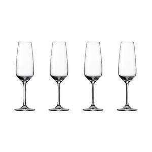 Vivo 19-5300-8130 Voice Basic Sekt 4 teilig, Gläsersets, transparent, 22.5 x 15.5 x 15 cm, 4 Einheiten