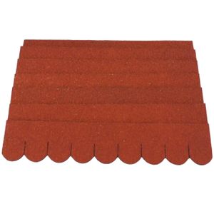 SET Dachschindeln Biberschwanz (33 mm + 30cm lang) rot 1 Set