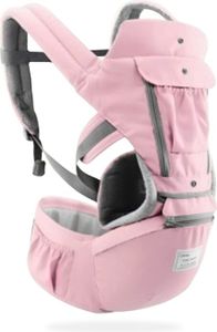 Ergonomische Babytrage Infant Kid Baby Sling Vorderseite mit Blick auf Kangaroo Baby Wrap Carrier für Babyreisen 0-36 Monate (Farbe: Rosa)