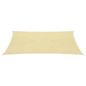 vidaXL Sonnensegel 160 g/m² Beige 5x5 m HDPE