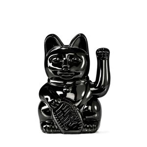 Donkey Products | Lucky Cat Winkekatze | Japanische Deko-Katze | verschiedene Designs & Farben, Farbe:schwarz