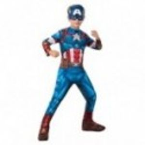 Rubies  Disfraz clásico oficial del Capitán América, niño, 702563-L, talla L de 9 a 10 años  RUBIES Rango Edades: +9 Años