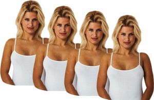 TEXEMP 2 bis 6 Damen Unterhemd Top Baumwolle Tank Shirt Lady Damentop Träger | B75 - Weiß - 40/42 - 2 Stück TEXEMP 2 bis 6 Damen Unterhemd Top Baumwolle Tank Shirt Lady Damentop Träger | B75 - Weiß - 40/42 - 2 Stück