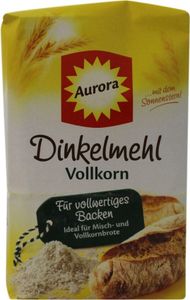 Aurora Dinkelmehl Vollkorn für vollwertiges Vollkornbrot 1000g