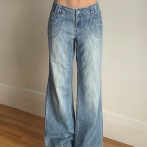 Retro Jeans Damen Famale Kleidung Lose Lässige Jeans Mittlere Taille Y2K Streetwear Ästhetik Solide Baggy Gerade Hosen Damen Denim Jeans