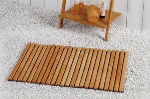 Badematte WANDA hell von NICOL Badvorleger Holzmatte Maße: ca. 100 x 60 cm