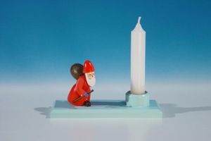 Sviečka Father Christmas s darčekovým vrecúškom šírka 10,5 cm NOVINKA