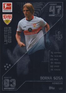 Match Attx Bundesliga 2021/22 Fußball-Sammelkarte Limited Edition, LE2 - Borna Sosa