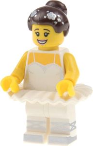 1x Lego Minifiguren Serie 15 Ballerina Tutu Haare Dutt 71011 col15-10 col237