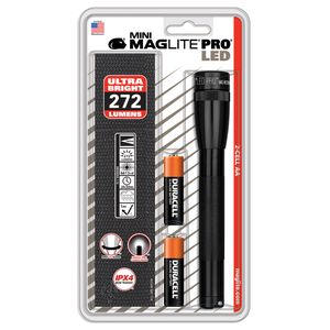 Mini Maglite® Pro LED 2AA Taschenlampe mit beachtlicher Leuchtkraft - Batterien und Holster im Lieferumfang enthalten